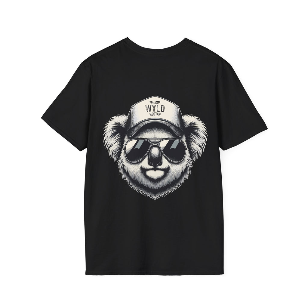 Koala Graphic T-Shirt — 'WYLD Nectar' Trucker Hat & Sunglasses Design