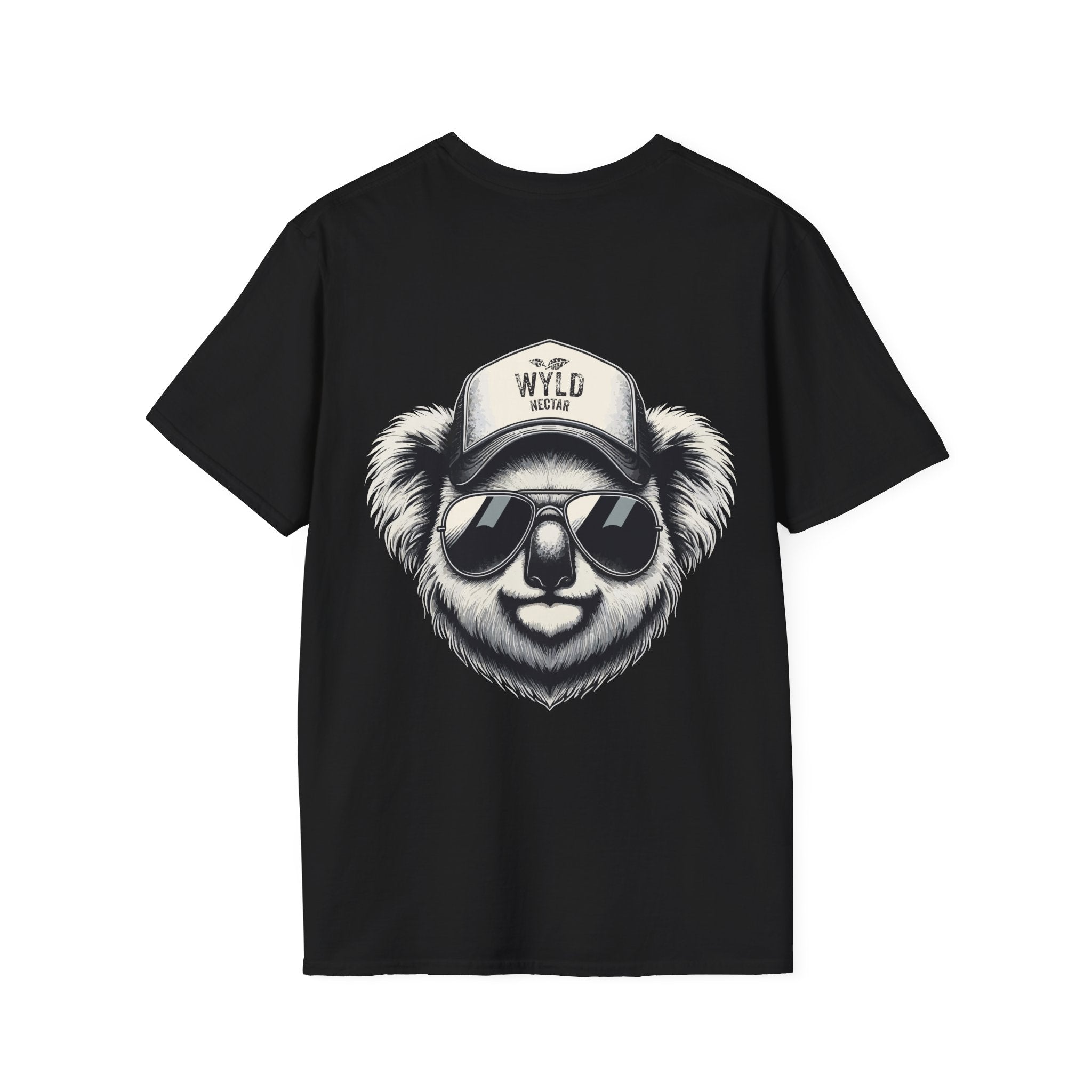 Koala Graphic T-Shirt — 'WYLD Nectar' Trucker Hat & Sunglasses Design