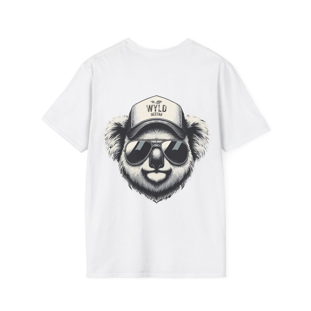 Koala Graphic T-Shirt — 'WYLD Nectar' Trucker Hat & Sunglasses Design