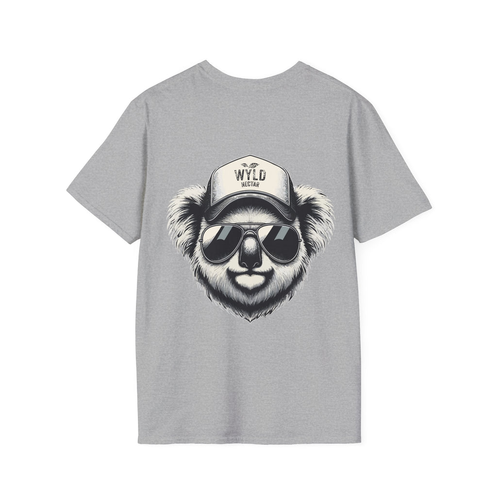 Koala Graphic T-Shirt — 'WYLD Nectar' Trucker Hat & Sunglasses Design