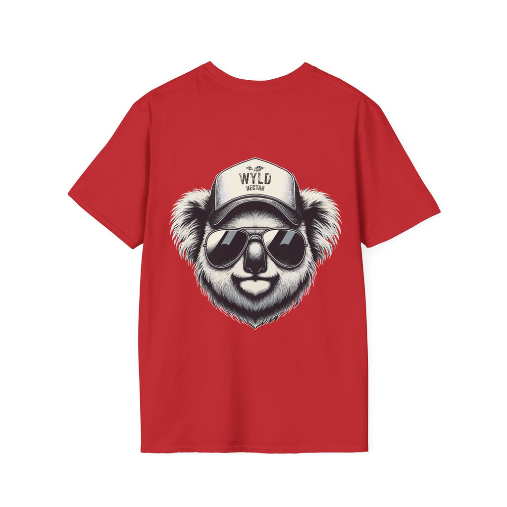 Koala Graphic T-Shirt — 'WYLD Nectar' Trucker Hat & Sunglasses Design